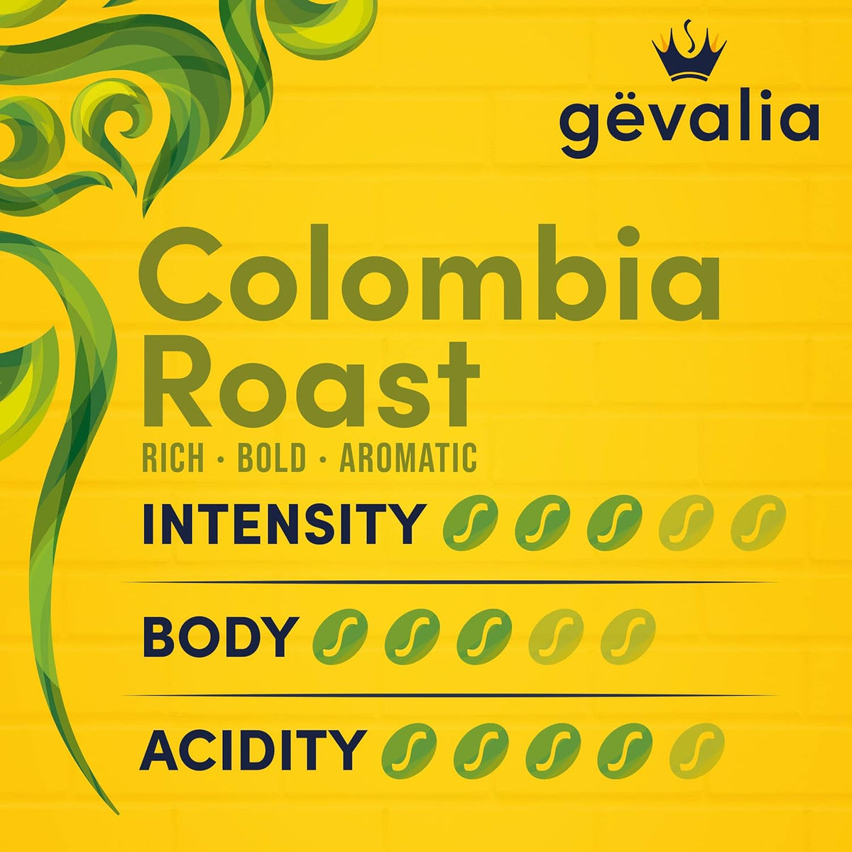Gevalia Colombia K-Cup Coffee Pods – Guilt Free Aromatherapy Coffee for Keto Home Kitchen Wellness, 84 ct Box