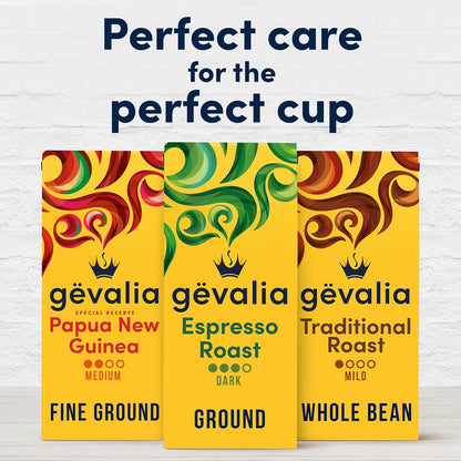 Gevalia Espresso Roast Dark Roast Coffee – Luxury Swedish Craft with Caramel Notes for the Refined Home Office
