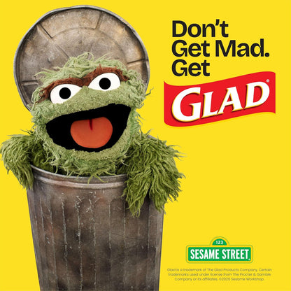 Glad ForceFlex 30 Gallon Trash Bags, Tear Resistant Unscented Bags for Worry Free Home Cleanups, 50 Count