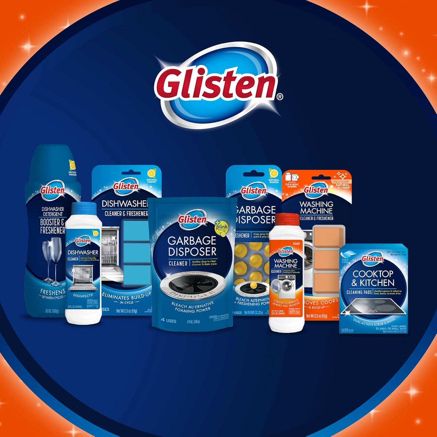 Glisten Washing Machine Cleaner – Bleach-Free Drum Clean Safe Around Kids Pets and Sensitive Skin