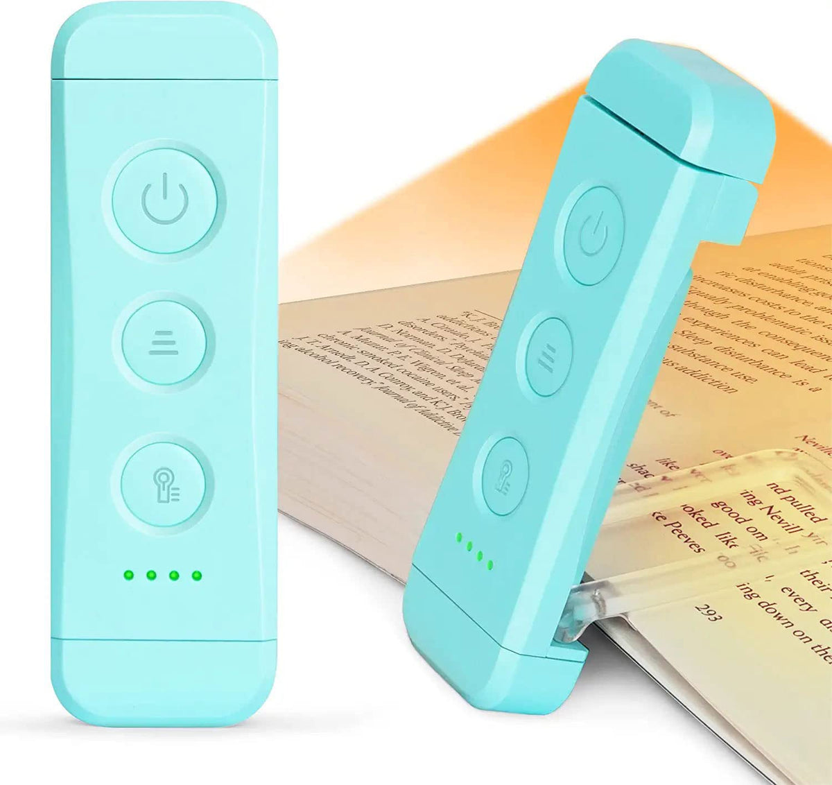 Glocusent USB Rechargeable Book Light, Portable Clip-on LED Reading Light, Reading Lights for Books in Bed with 3 Amber Colors &amp;amp; 5 Brightness Dimmable, Compact &amp;amp; Long Lasting, Perfect for Book Lovers