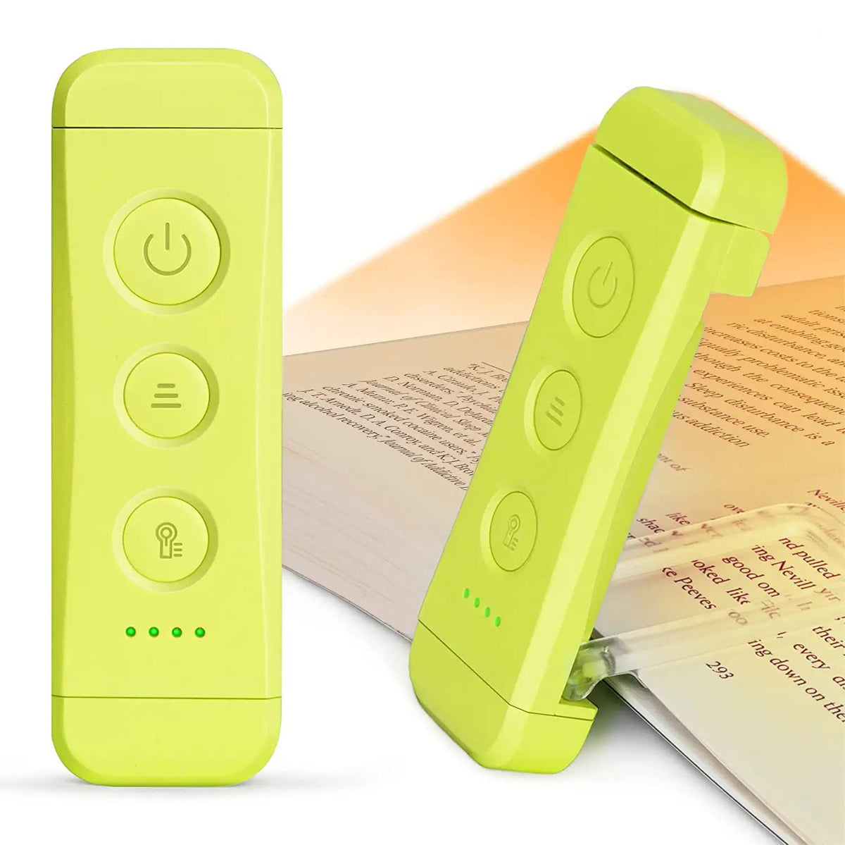 Glocusent USB Rechargeable Book Light, Portable Clip-on LED Reading Light, Reading Lights for Books in Bed with 3 Amber Colors &amp;amp; 5 Brightness Dimmable, Compact &amp;amp; Long Lasting, Perfect for Book Lovers