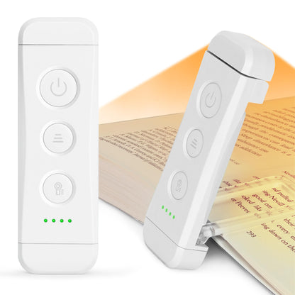 Glocusent USB Rechargeable Book Light, Portable Clip-on LED Reading Light, Reading Lights for Books in Bed with 3 Amber Colors &amp;amp; 5 Brightness Dimmable, Compact &amp;amp; Long Lasting, Perfect for Book Lovers