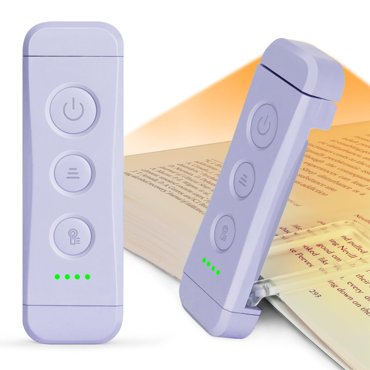 Glocusent USB Rechargeable Book Light, Portable Clip-on LED Reading Light, Reading Lights for Books in Bed with 3 Amber Colors &amp;amp; 5 Brightness Dimmable, Compact &amp;amp; Long Lasting, Perfect for Book Lovers