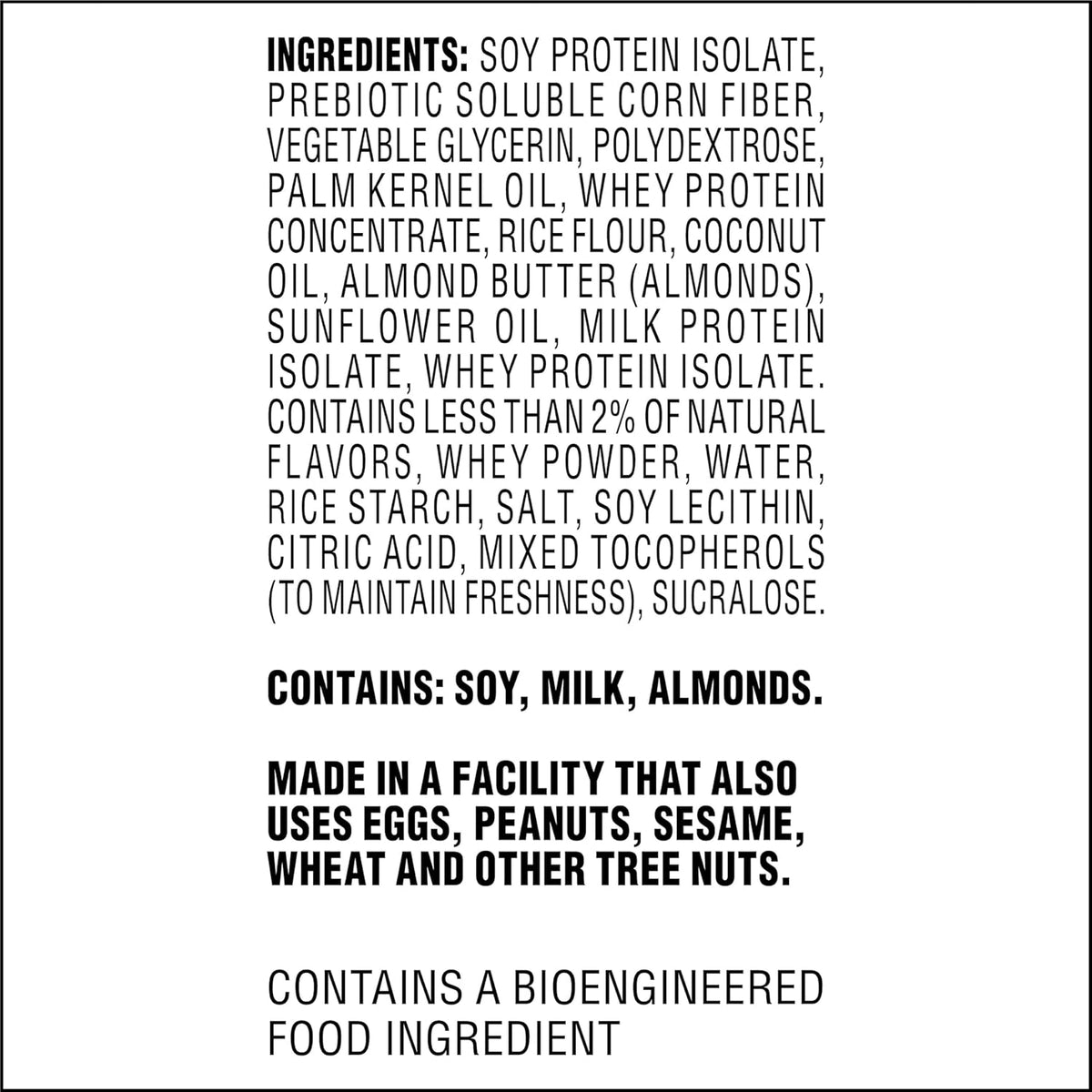 gluten-free formulation suitable for celiac and gluten-sensitive consumers