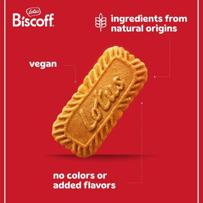 gmo-free verified ingredients with wheat-based caramelized biscuit base