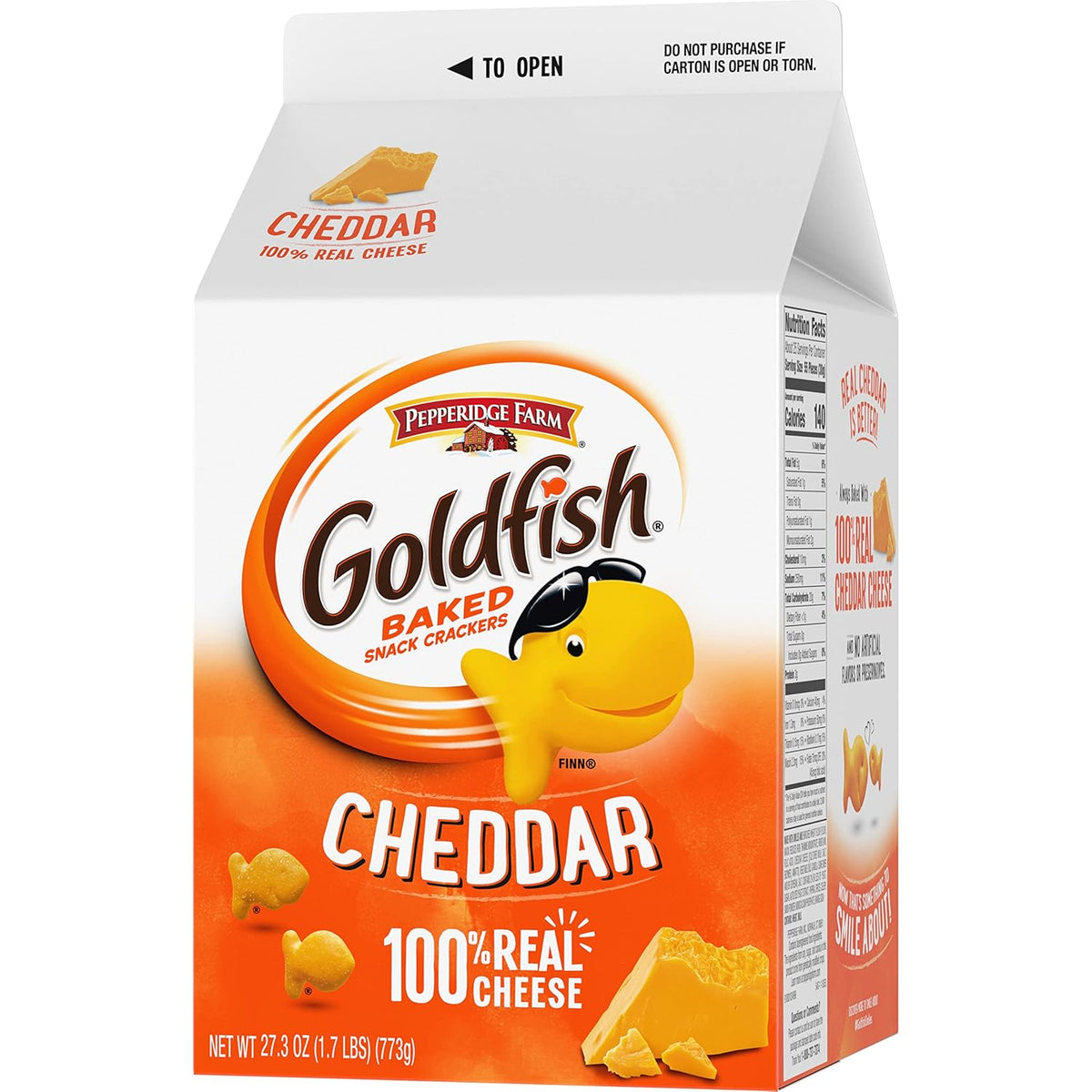 Goldfish Cheddar Cheese Crackers – Crowd-Pleasing Pantry Gift for Housewarmings, Teacher Lounges, and Family Gatherings, 27.3 oz
