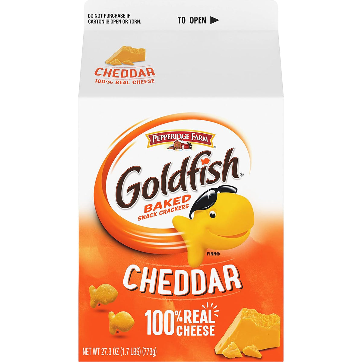 Goldfish Cheddar Cheese Crackers – Crowd-Pleasing Pantry Gift for Housewarmings, Teacher Lounges, and Family Gatherings, 27.3 oz