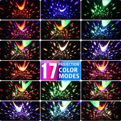 GOLUM Star Projector – Holiday Gift for Kids, Rotating Starry Sky Night Light in Pink Purple Blue and Dino