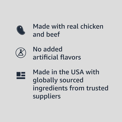 gravy-formula wet food with real beef as a featured protein