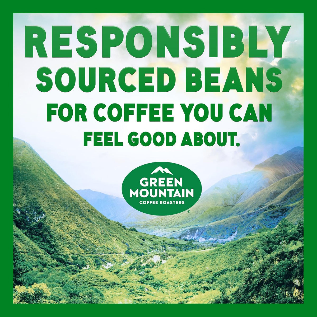 Green Mountain Coffee Roasters Breakfast Blend K-Cup Pods – Responsibly Sourced Coffee for Daily Wellbeing Rituals, 96 Count