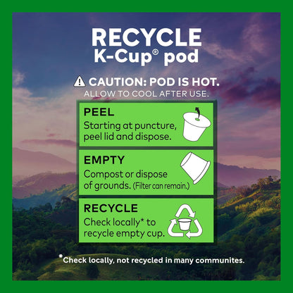 Green Mountain Coffee Roasters Breakfast Blend K-Cup Pods – Responsibly Sourced Coffee for Daily Wellbeing Rituals, 96 Count