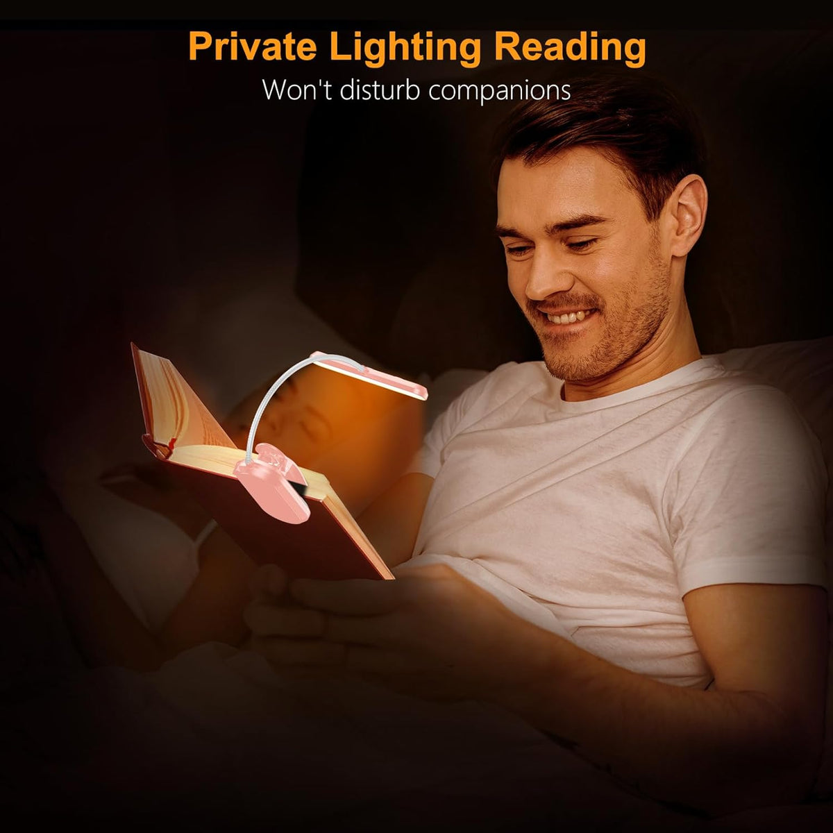 Gritin Clip-On Reading Lamp for Remote Learners – Memory Brightness Function and 80-Hour Runtime for Uninterrupted Study Sessions
