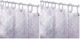 8g Peva - Clear Bubbles Pattern - 72"W x 72"L (Pack of 2)
