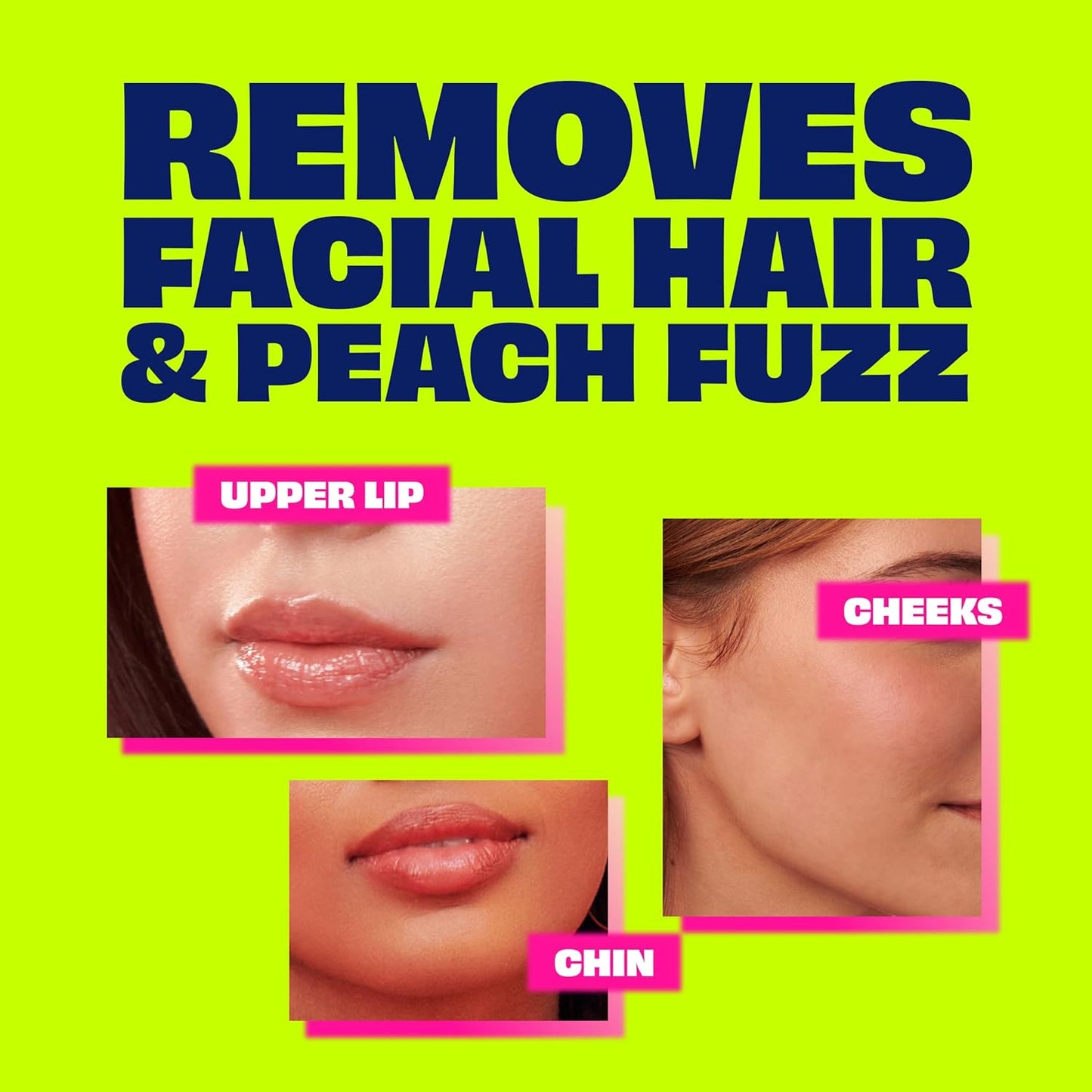 hair removal action in as little as 5 minutes (max 10 minutes)