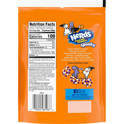 halloween-themed orange, white, and purple candy coloring