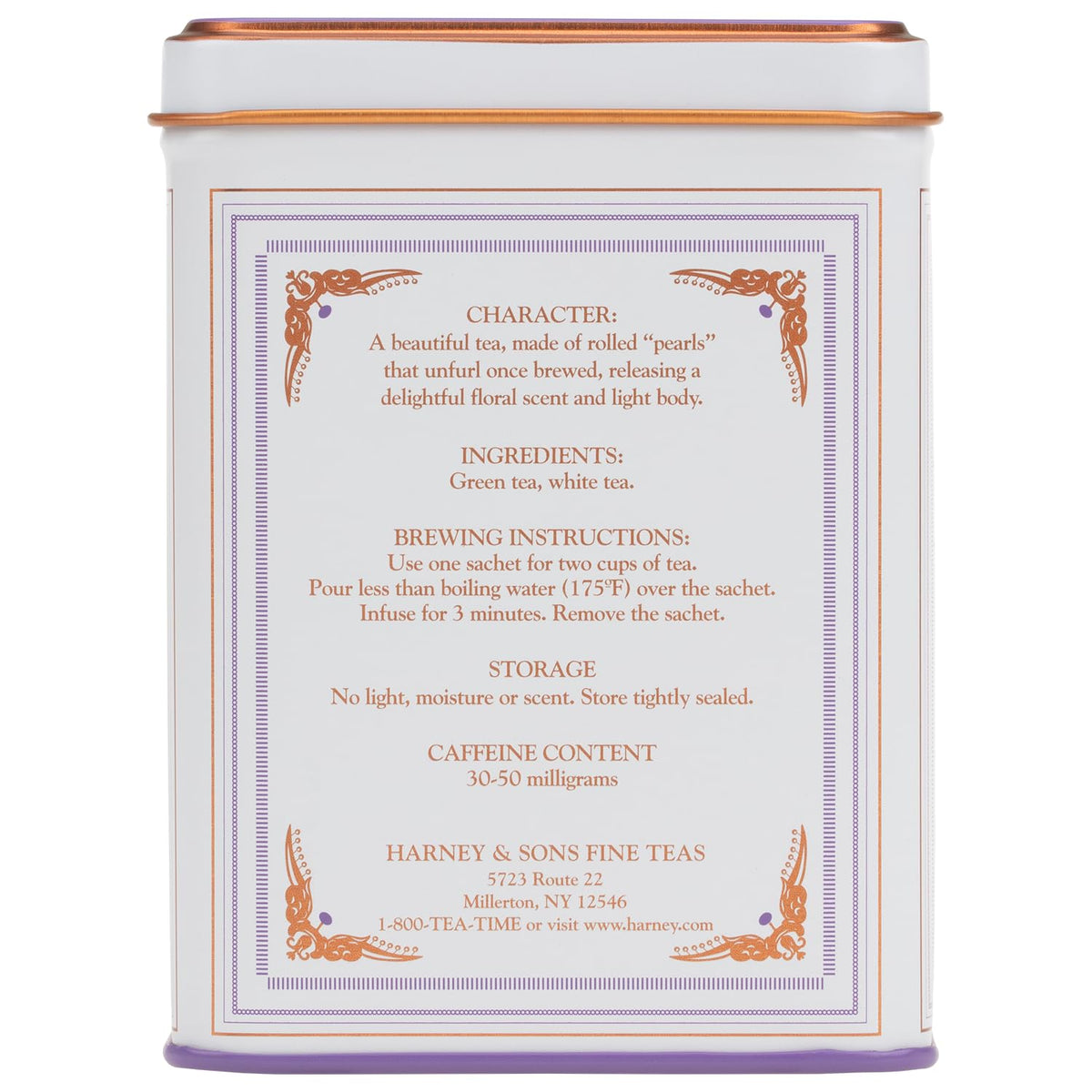 hand-rolled green and white tea pearls infused with jasmine flowers