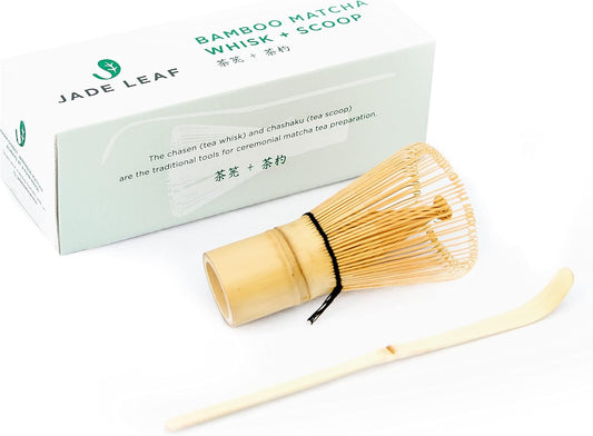 handcrafted natural bamboo chasen (whisk) measuring 7.3"l x 2.7"w
