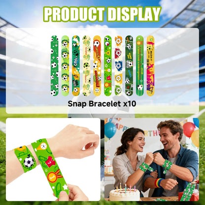 Happyhapi Soccer Party Favors – 60-Piece Ready-to-Give Birthday Gift Set for Young Athletes and Soccer-Obsessed Kids