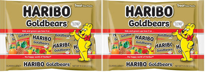 HARIBO Gummi Candy, Original Goldbears, 9.5 oz. Multipack Bag (Pack of 2)