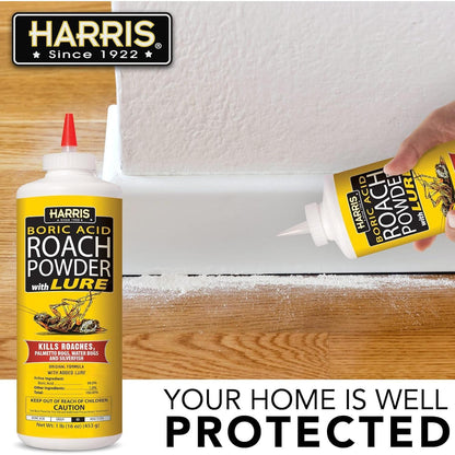 HARRIS Roach and Silverfish Control Powder – Stress-Free Home Environment for Mindful Apartment Living
