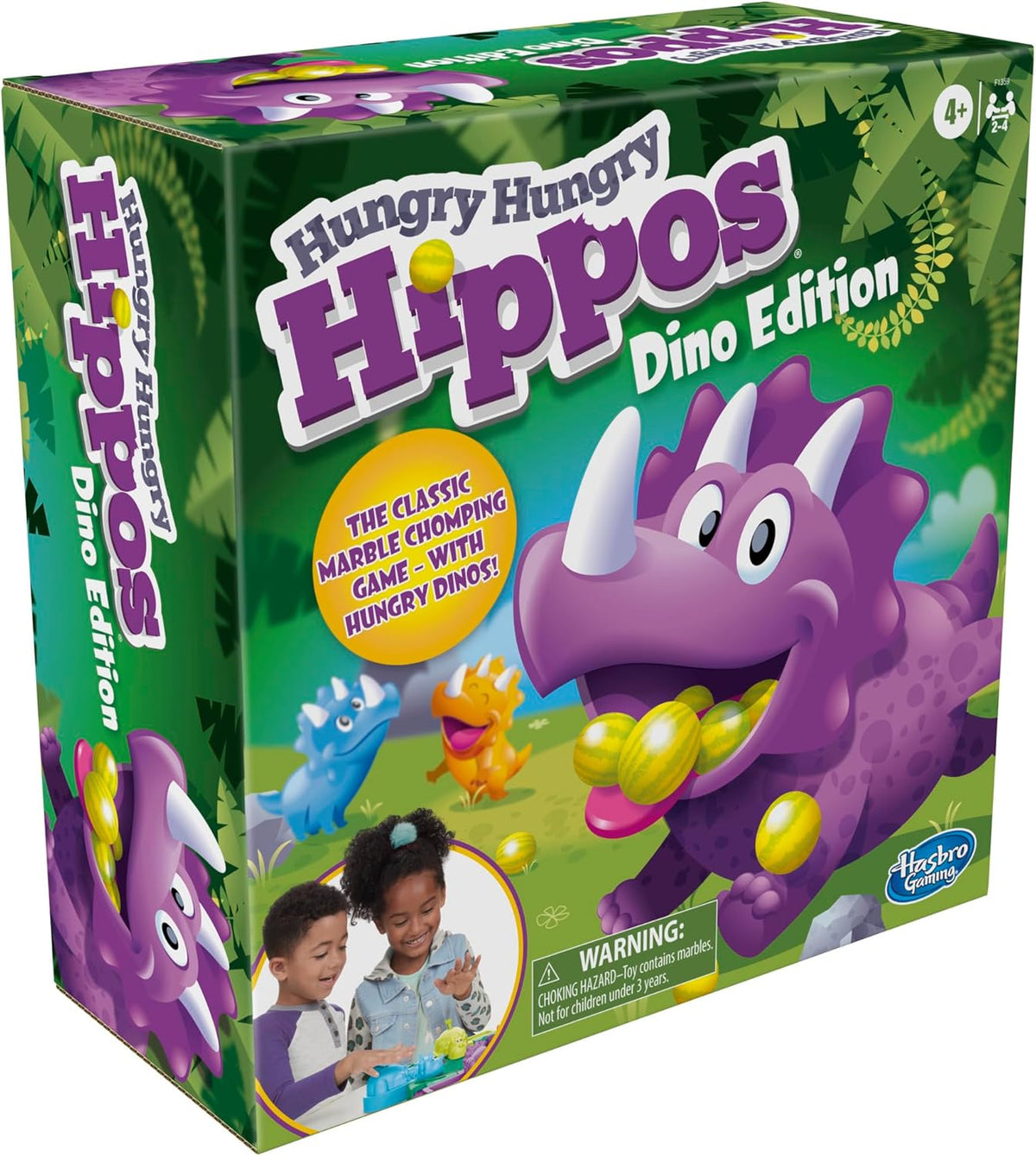Hasbro Dino Hippos Board Game – Holiday and Birthday Present for Dinosaur-Obsessed Children