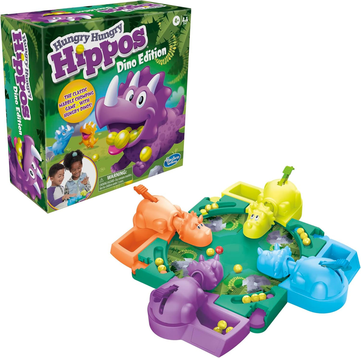 Hasbro Dino Hippos Board Game – Holiday and Birthday Present for Dinosaur-Obsessed Children
