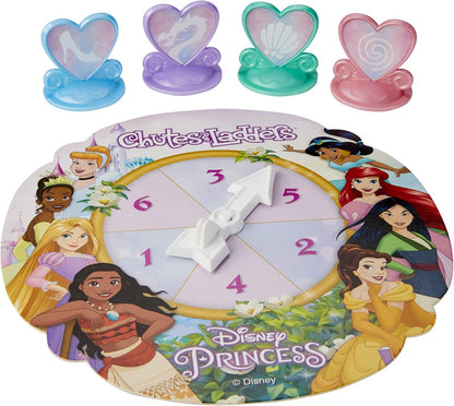 Hasbro Gaming Chutes and Ladders Disney Princess Edition – Screen-Free Indoor Game for Preschoolers Ages 3-5, Living Room and Playdate Favorite for Boys and Girls