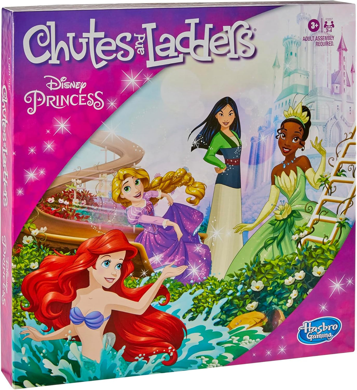Hasbro Gaming Chutes and Ladders Disney Princess Edition – Screen-Free Indoor Game for Preschoolers Ages 3-5, Living Room and Playdate Favorite for Boys and Girls