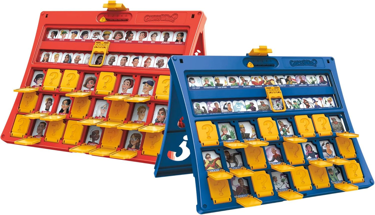 Hasbro Gaming Guess Who? Original – Ready-to-Gift Guessing Game for Boys and Girls, Fold-Up Travel Case Included