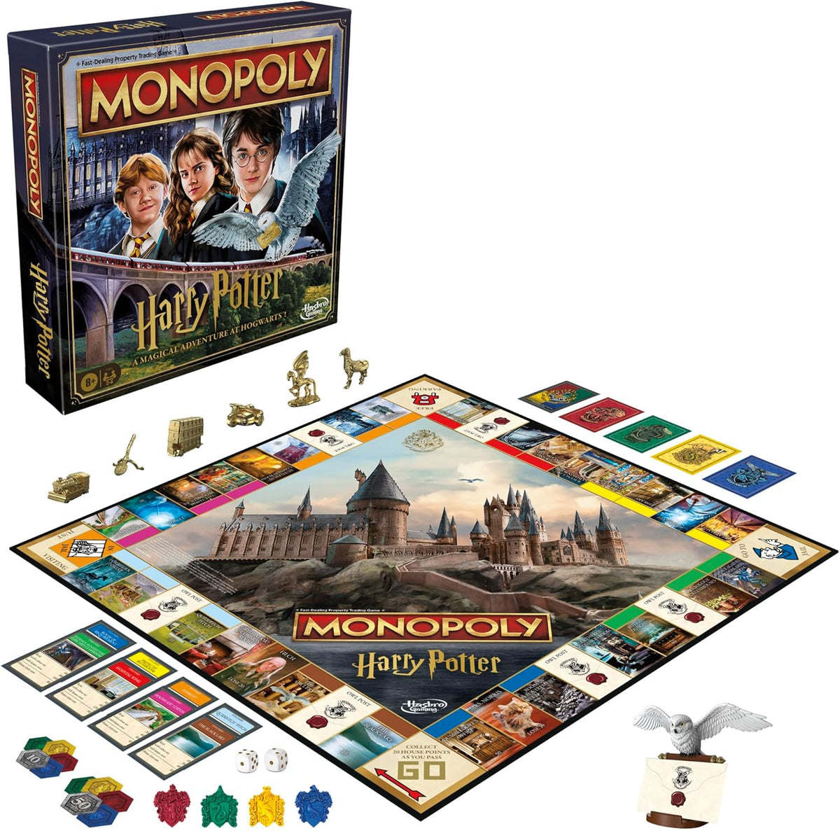Hasbro Gaming Monopoly Harry Potter Edition Board Game – Enchanting Holiday Gift for Teens and Adult Collectors, Ages 8 and Up