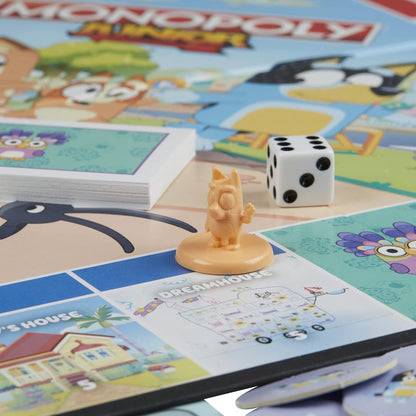 Hasbro Gaming Monopoly Junior Bluey Edition Board Game – Birthday Gift for Bluey Fans Ages 5+