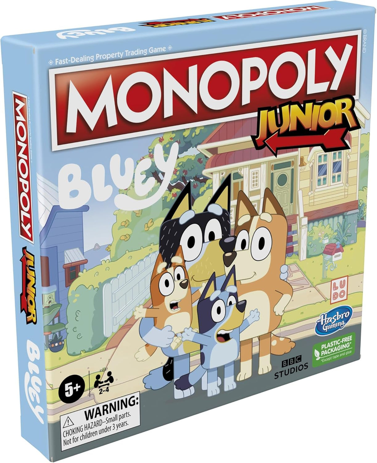 Hasbro Gaming Monopoly Junior Bluey Edition Board Game – Birthday Gift for Bluey Fans Ages 5+