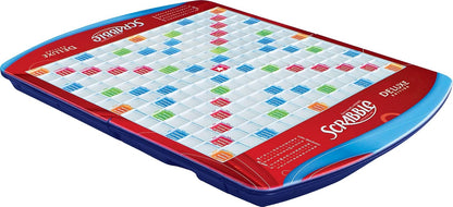 Hasbro Gaming Scrabble Deluxe Edition – Thoughtful Housewarming Gift for Adults, Wooden Tiles and Curved Racks