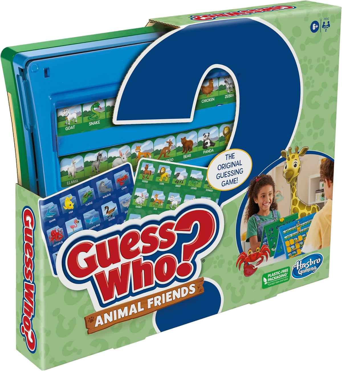 Hasbro Guess Who? Animal Friends – Birthday Gift for Kids 6+ with 48 Land and Water Animals
