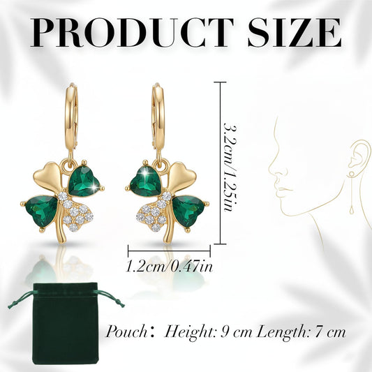 heart-shaped accent integrated with the clover design