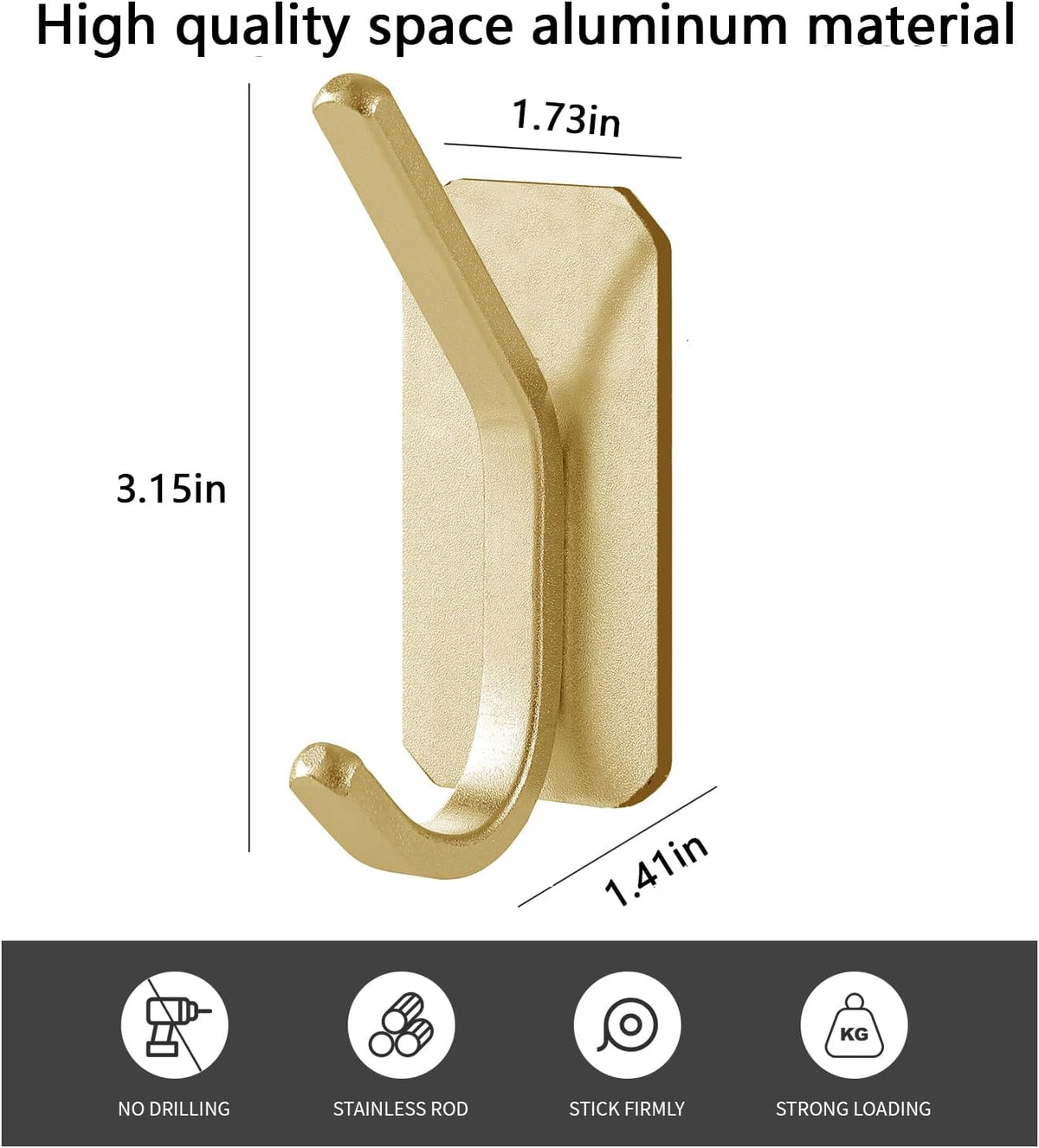 heavy-duty 22-30 lb maximum weight capacity per hook