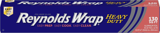 heavy duty extra-thick aluminum foil gauge for puncture and tear resistance