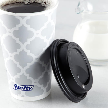 Hefty Disposable Hot Cups with Lids – Office Desk Coffee Cups for Focused Work Mornings, 16 oz, 20 Count