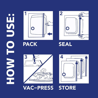 Hefty Shrink-Pak Vacuum Bags, Thoughtful Housewarming Gift for Her, Reusable Closet Organizer