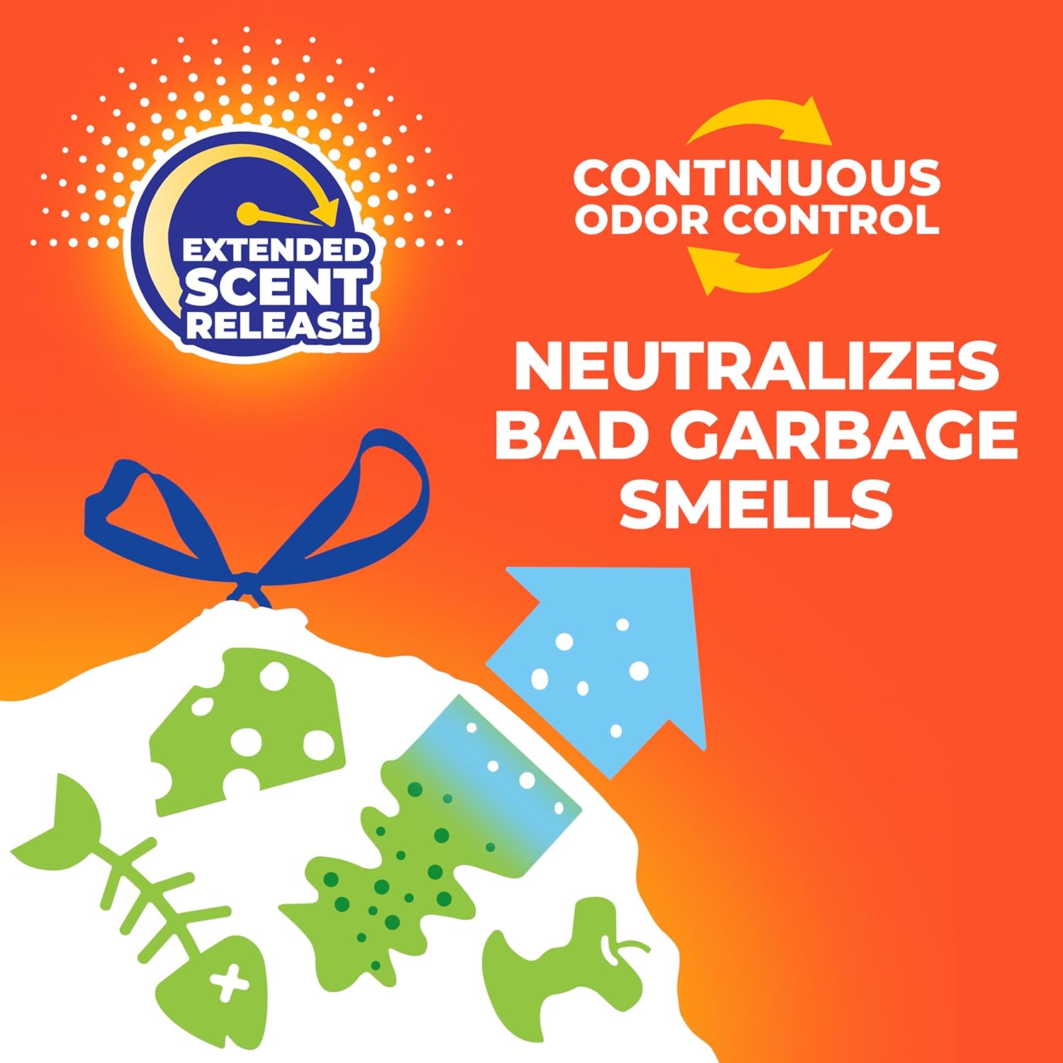 Hefty Ultra Strong 13 Gallon Trash Bags, Fabuloso Scent – Durable Outdoor Curb Bin Liners for Weekly Haul Trips, 110 Count