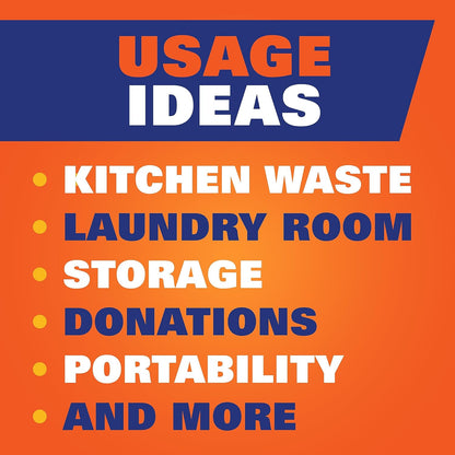 Hefty Ultra Strong 13 Gallon Trash Bags – Triple-Action Strength for Garage, Basement, and Post-Renovation Cleanup, 40 Count
