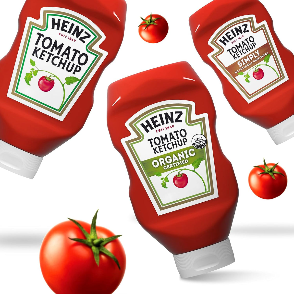 Heinz Organic Ketchup for Outdoor Dining, 32 oz Travel-Friendly Bottle for Camping Trips and Patio Meals