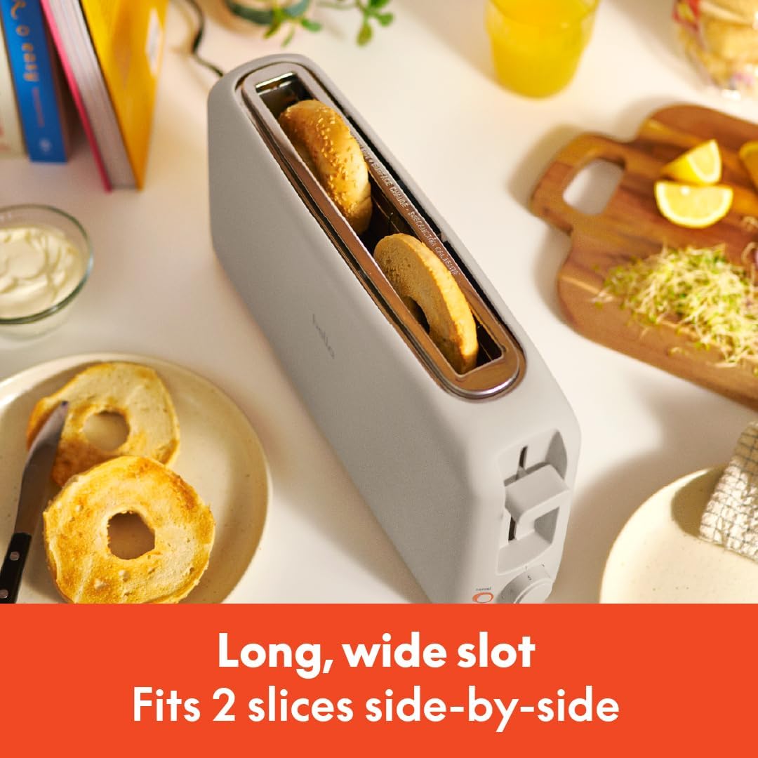 high-lift lever for retrieving smaller items like english muffins without burns