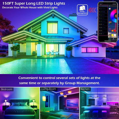 HiLighting 300FT LED Strip Lights with Music Sync – Affordable Housewarming Gift and Birthday Gift for Women, Men and Teens