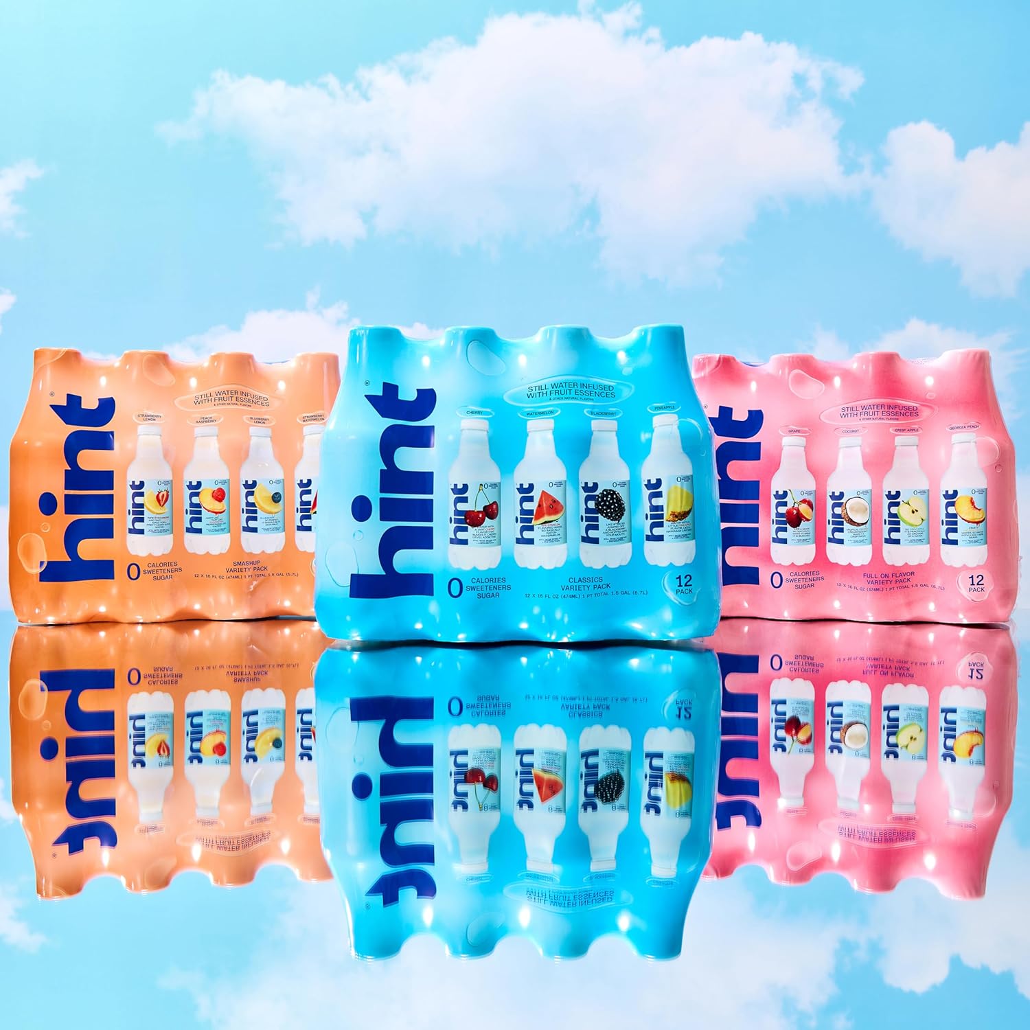 Hint Flavored Water for Spa Nights and Wind-Down Routines, 16 oz Bottled Refreshment