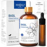 HIQILI Basil Essential Oil – Pure Botanical Scent for Personal Care Routines, Calming Atmospheres and Restorative Sleep Spaces, 0.33 fl.oz