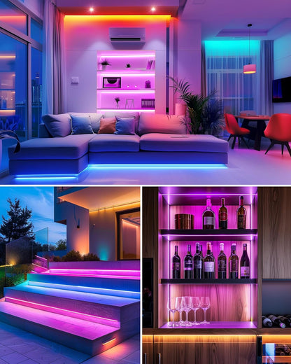 HitLights LED Strip Lights – Nursery Night Light Alternative, Dimmable Color Changing LED Strip for Toddler Room