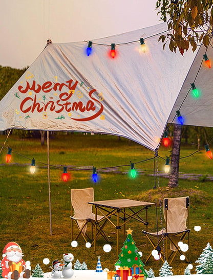 Holiday Brilliance Cool Touch C9 LED Lights – Shatterproof, Child and Pet Safe Indoor Outdoor Holiday String Lights