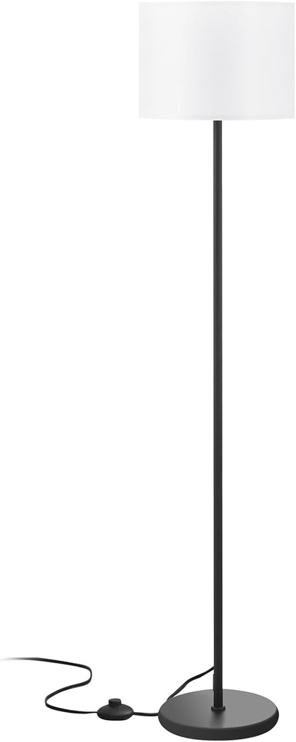 Holiday Gift Floor Lamp 60 Inches Tall with Linen Shade, Foot Pedal Switch and 21 Color Variants, Stylish Present for Women, Mom and First-Time Homeowners